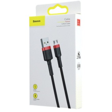 Кабель USB-A - Micro USB, Baseus Cafule 2.4A, 1M