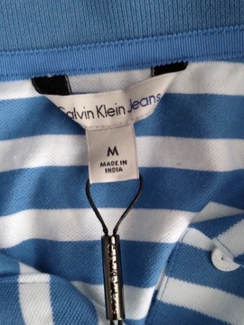 CALVIN KLEIN KOSZULKA POLO DAMSKA M PASKI