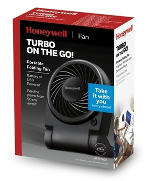 ПОРТАТИВНЫЙ НАСТОЛЬНЫЙ ВЕНТИЛЯТОР HONEYWELL TURBO HTF090, ТИХИЙ, МАЛЕНЬКИЙ, ЭФФЕКТИВНЫЙ, USB