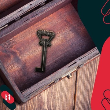 Установите 5x ключ 7 см клавиши плеча ретро плеча медная декоративная мебель