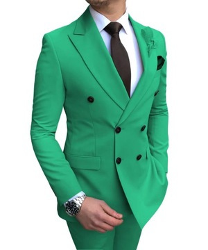 Men's Suits 2 Pieces Double Breasted Regular Fit N