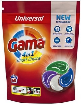Gama Universal kapsułki prania 4w1 60 szt XXL