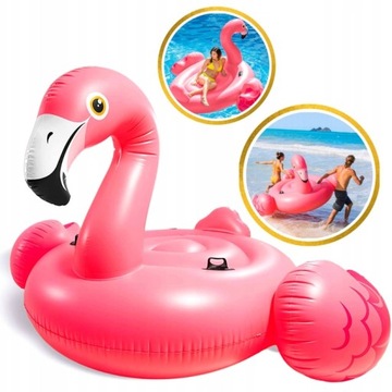 GIANT Большой огромный надувной матрас Flamingo XXL, островной бассейн INTEX + 200 см