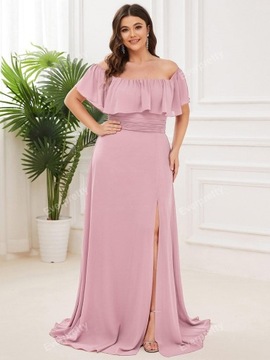 EVER-PRETTY Plus Sukienka szyfonowa maxi 3XL