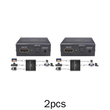 2x Ekstraktor Dźwięku 4K HDMI HDMI Do HDMI +