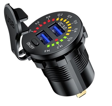 USB WC 3.0 woltomierz cyfrowy LED miernik skala