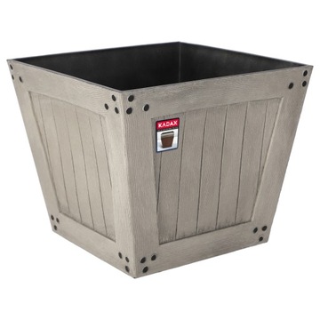 DONICA OSŁONKA NA BALKON TARAS NA KWIATY SZARA