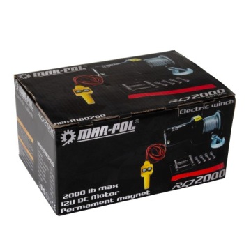 12V АККУМУЛЯТОРНАЯ ЭЛЕКТРИЧЕСКАЯ ЛЕБЕДКА ДЛЯ КВАДРОЦИКЛА 2000LBS