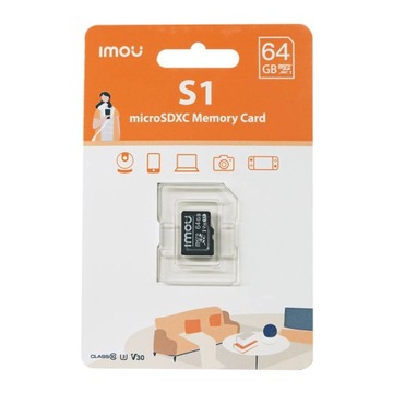 IMOU KARTA PAMIĘCI 64GB MICROSD SZYBKA DO APARATU KAMERY LAPTOPA UHS-I SDXC