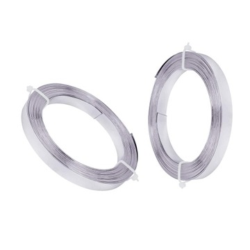 2x aluminiowy drut płaski, elastyczny, zginan