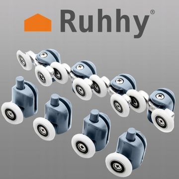 Komplet 8 Rolek Do Kabiny Prysznicowej Kółka Rolki
