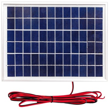 PANEL SOLARNY BATERIA SŁONECZNA 5W 12V REGULATOR