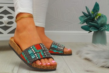 СТИЛЬНЫЕ ПРОФИЛИРОВАННЫЕ ЖЕНСКИЕ ТАПОЧКИ С ПРОБКОЙ