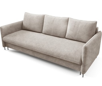 Sofa BELISSA funkcja spania pojemnik BOUCLE, Bukla