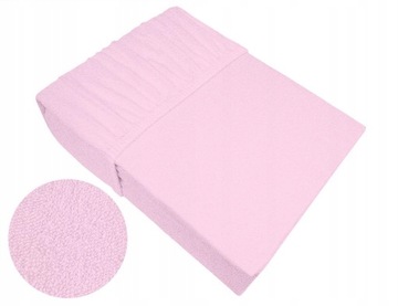 Prześcieradło Frotte z gumką 120x200 PUDROWE 25cm