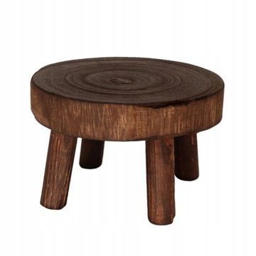 1 деревянная подставка для мини-цветочного горшка,