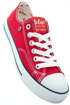 Buty Trampki damskie Lee Cooper tenisówki niskie czerwone sportowe 38