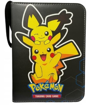 Папка-альбом с картами Pokemon Pikachu, 400 бесплатных подарочных карт, 8 энергетических карт