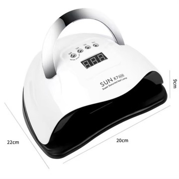 УФ-ЛАМПА ДЛЯ НОГТЕЙ 220ВТ ДЛЯ ГИБРИДНЫХ СВЕТОДИОДНЫХ ГЕЛЕЙ SUN X7 DUAL MAX МОЩНОСТЬ 5 РЕЖИМОВ