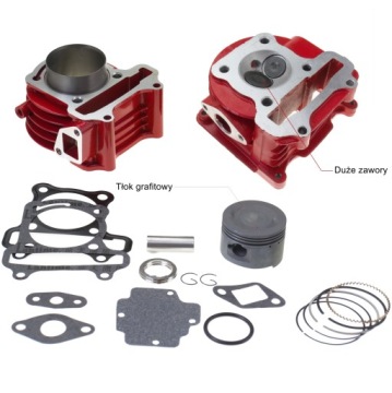 ГОЛОВКА ЦИЛИНДРА 100 СКУТЕР 4T GY6 БОЛЬШИЕ КЛАПАНЫ