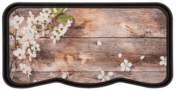 OCIEKACZ NA BUTY PODKŁADKA 38x75 CM DREWNO BRĄZ FUNKCJONALNY I ESTETYCZNY