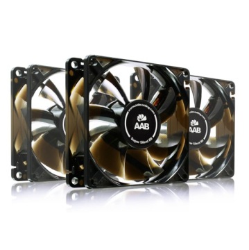3xAAB Silent R8 Tichý Ventilátor Pro Počítačové Skříně 3Pin 9dB
