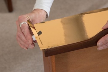 Мебельная фольга, шпон цвета, золотой блеск, украшение