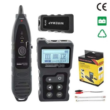 WIELOFUNKCYJNY TESTER KABLI SIECIOWYCH LCD NF-8209