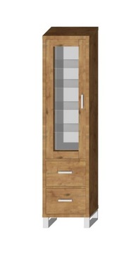 Witryna SARA LOFT WHITE 1D2SZ 52 wysoka - lancelot