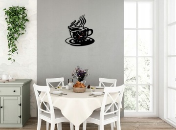 Настенные часы Кофейные Современные Тихие Модные 3D