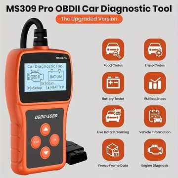 Автомобильный сканер obd2, считыватель кодов неисправностей двигателя, ручной сканер