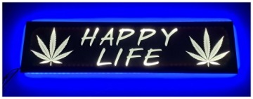 Led tabule Happy life 1 nad postel man daf scania osvětlením kabiny Tir