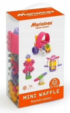 Marioinex Klocki Wafle Mini Dziewczynka 70el.