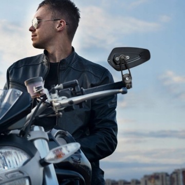 Зеркала для руля мотоцикла универсальные 7/8'' 22 мм алюминий