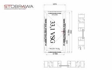 Алюминиевые двери '90 Полное остекление