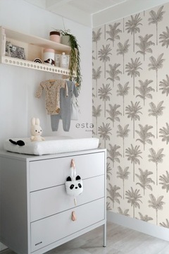 Моющиеся флизелиновые обои с тропическими пальмами