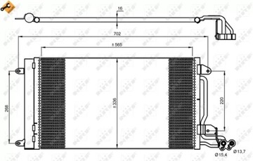 NRF CHLADIČ KLIMATIZACE SEAT TOLEDO IV