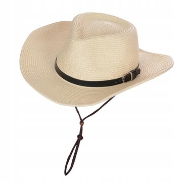 Składany letni kapelusz słomkowy pleciony