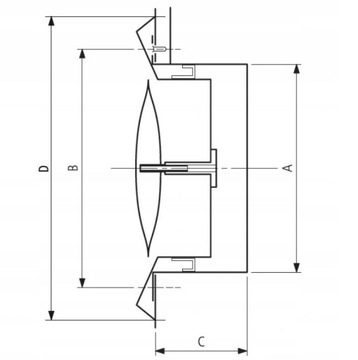 Анемостат приточно-вытяжной клапан 100мм CHROME INOX