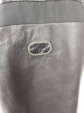 МУЖСКАЯ КОЖАНАЯ КУРТКА HUGO BOSS GREEN LAMB L