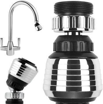 PERLATOR 360 PRZEDŁUŻKA DO BATERII KRAN OBROTOWY DO KRANU AERATOR STOPNI