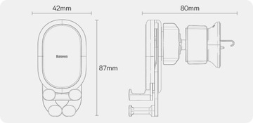СТАБИЛЬНЫЙ АВТОМОБИЛЬНЫЙ ДЕРЖАТЕЛЬ BASEUS GRAVITY ДЛЯ ТЕЛЕФОНА НА РЕШЕТКУ АВТОМОБИЛЯ