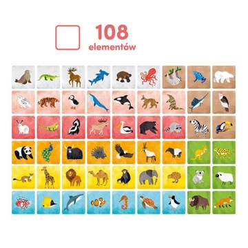 Zwierzęta świata Memory CzuCzu