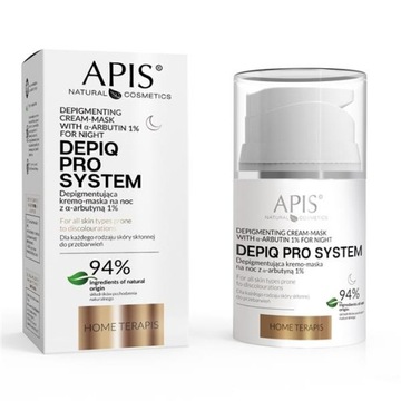 APIS Depiq Pro System depigmentująca kremo-maska na noc z a-arbutyną 1 P1