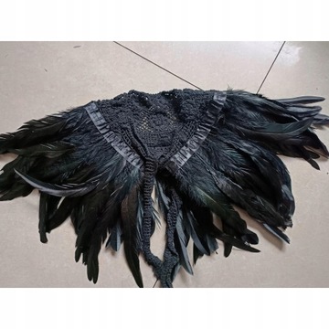 Аксессуары из искусственных перьев Gothic Shaw