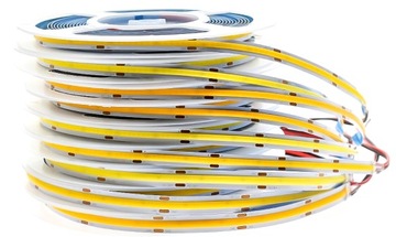 Светодиодная лента COB COLD 24В 12Вт/м 512LED 6000К НЕОН СИЛЬНАЯ И ПЛОТНАЯ ЛИНИЯ 5М