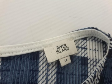 RIVER ISLAND plisowana SUKIENKA na lato KRATKA _ 40