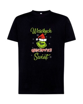 T-SHIRT KOSZULKA ŚWIĄTECZNA wigilia GRINCH ŚWIĄT NIE BĘDZIE