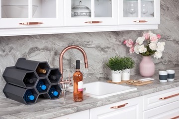 Stojak na wino butelki Qvant antracyt