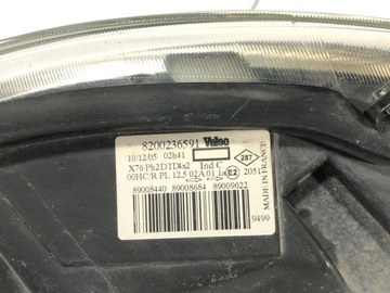 NISSAN KUBISTAR KANGOO 03- SVĚTLO SVĚTLOMET PRAVÁ PŘEDNÍ 8200236591